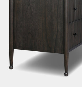 Eloise 6 Drawer Dresser Smoked Black Mindi