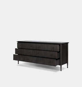 Eloise 6 Drawer Dresser Smoked Black Mindi