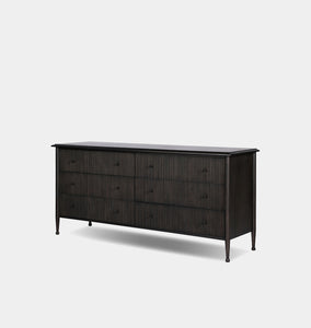 Eloise 6 Drawer Dresser Smoked Black Mindi