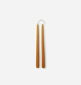 Dipped Taper Candle S/2 Apricot