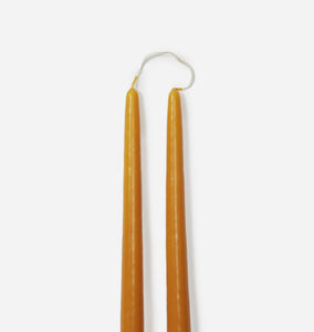 Dipped Taper Candle S/2 Apricot