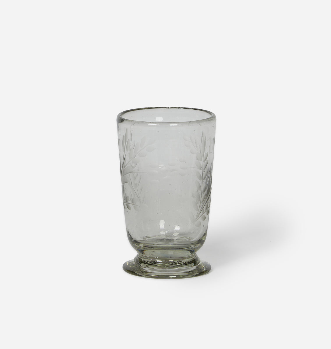 Etched Floral Drinking Glass | Shoppe Amber Interiors