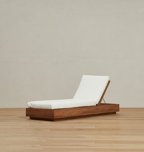 Mina Cream Outdoor Chaise Lounge Floor Model I