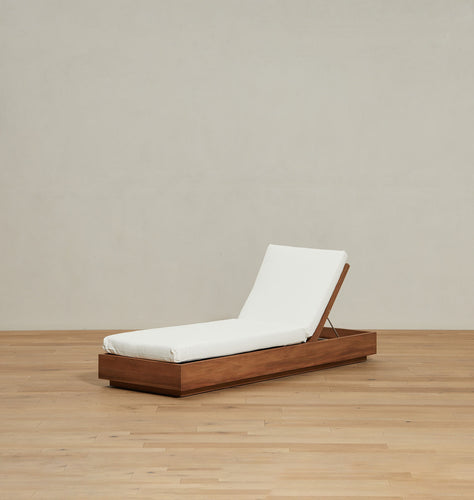 Mina Cream Outdoor Chaise Lounge Floor Model I