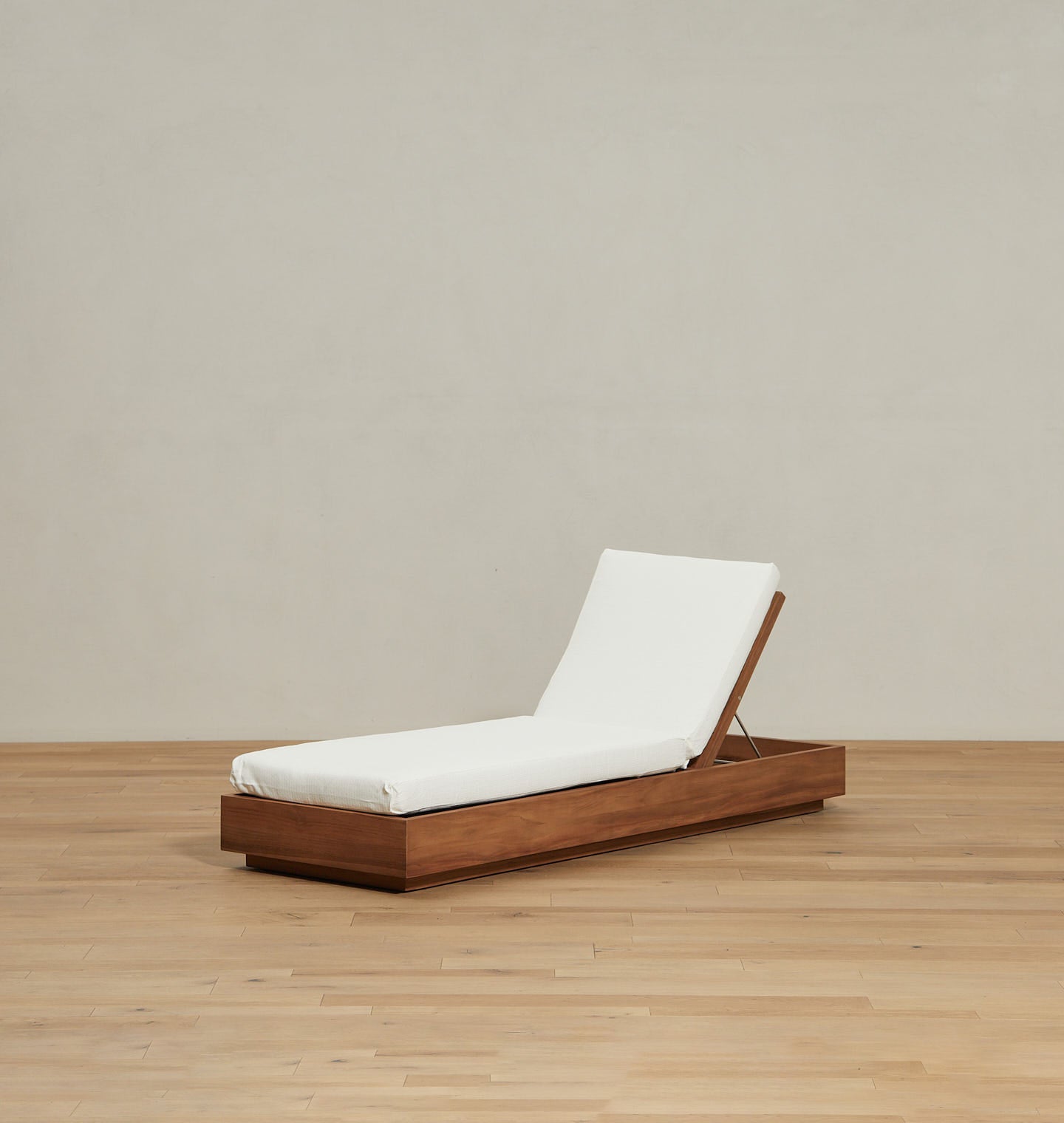 Mina Cream Outdoor Chaise Lounge Floor Model III