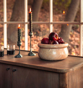 Calli Travertine Bowl