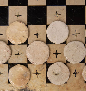 Clay Checkers Set