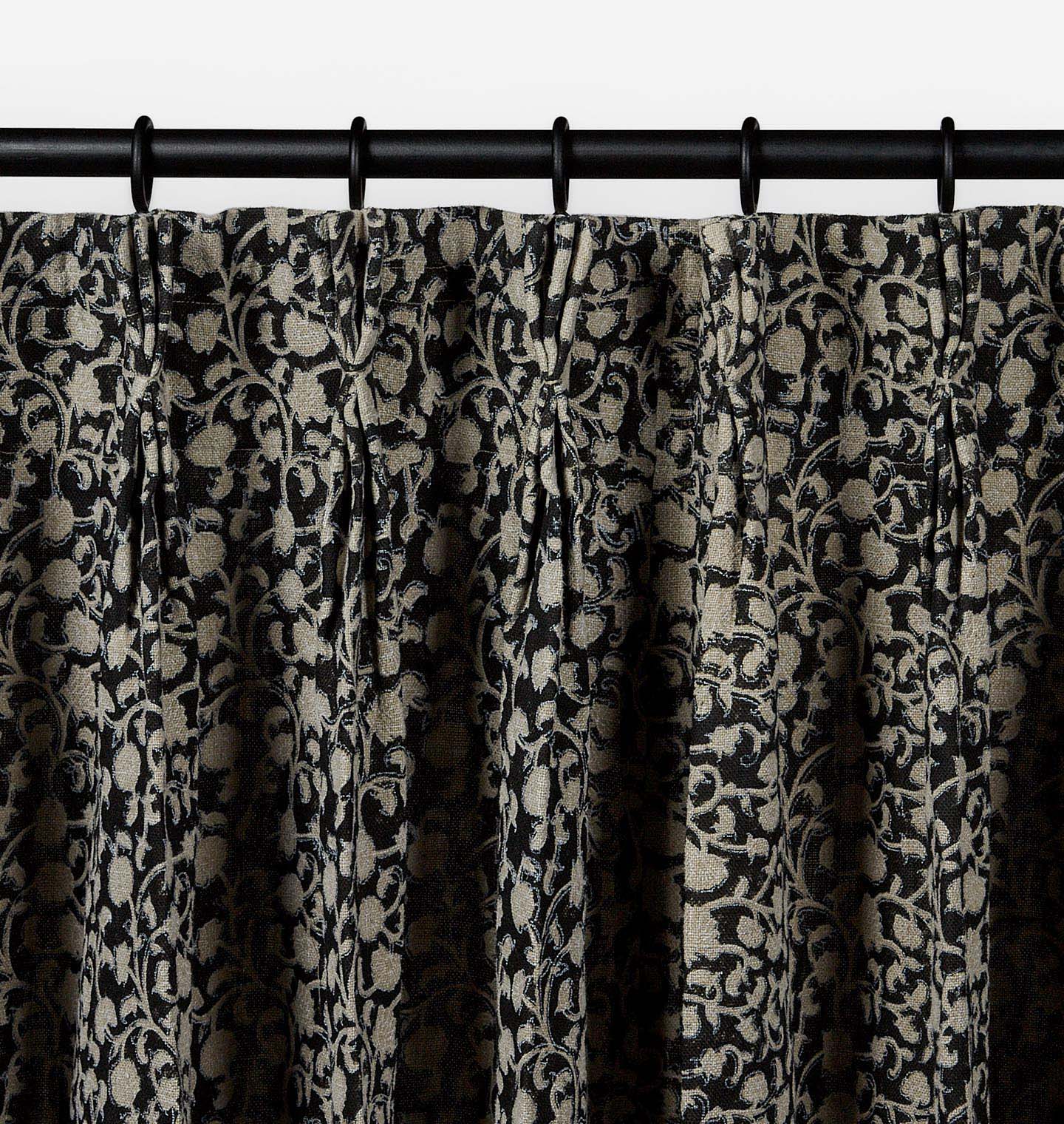 Keya Noir Curtain Panel