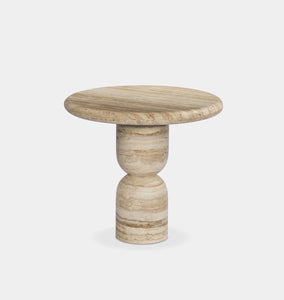 Figueroa End Table Beige Travertine