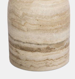 Figueroa End Table Beige Travertine