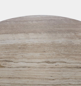 Figueroa Round Travertine Dining Table