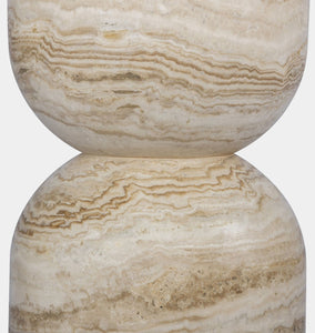 Figueroa Round Travertine Dining Table