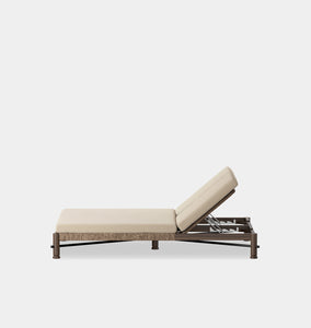 Finnegan Outdoor Double Chaise Alessi Buff