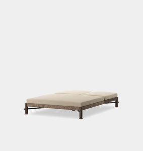 Finnegan Outdoor Double Chaise Alessi Buff