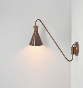 Forli Pivoting Brass Sconce