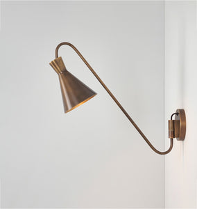 Forli Pivoting Brass Sconce