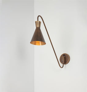 Forli Pivoting Brass Sconce