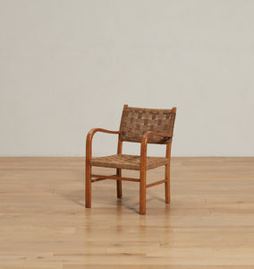 Vintage Erich Deichmann Woven Armchair