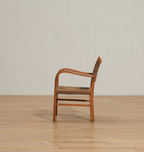 Vintage Erich Deichmann Woven Armchair