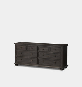 Geoffrey 8 Drawer Dresser Smoked Black