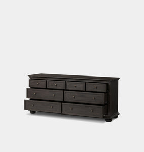 Geoffrey 8 Drawer Dresser Smoked Black