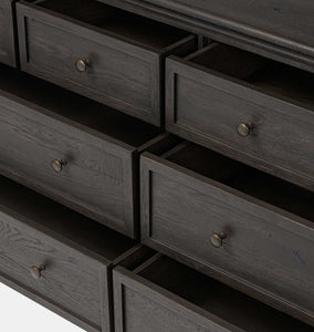 Geoffrey 8 Drawer Dresser Smoked Black