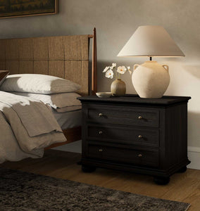 Geoffrey Nightstand Smoked Black