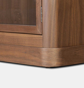 Gleason Cabinet Dark Brown Walnut