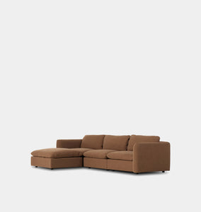 Glennon Sectional Sofa 3pc W/ Ottoman