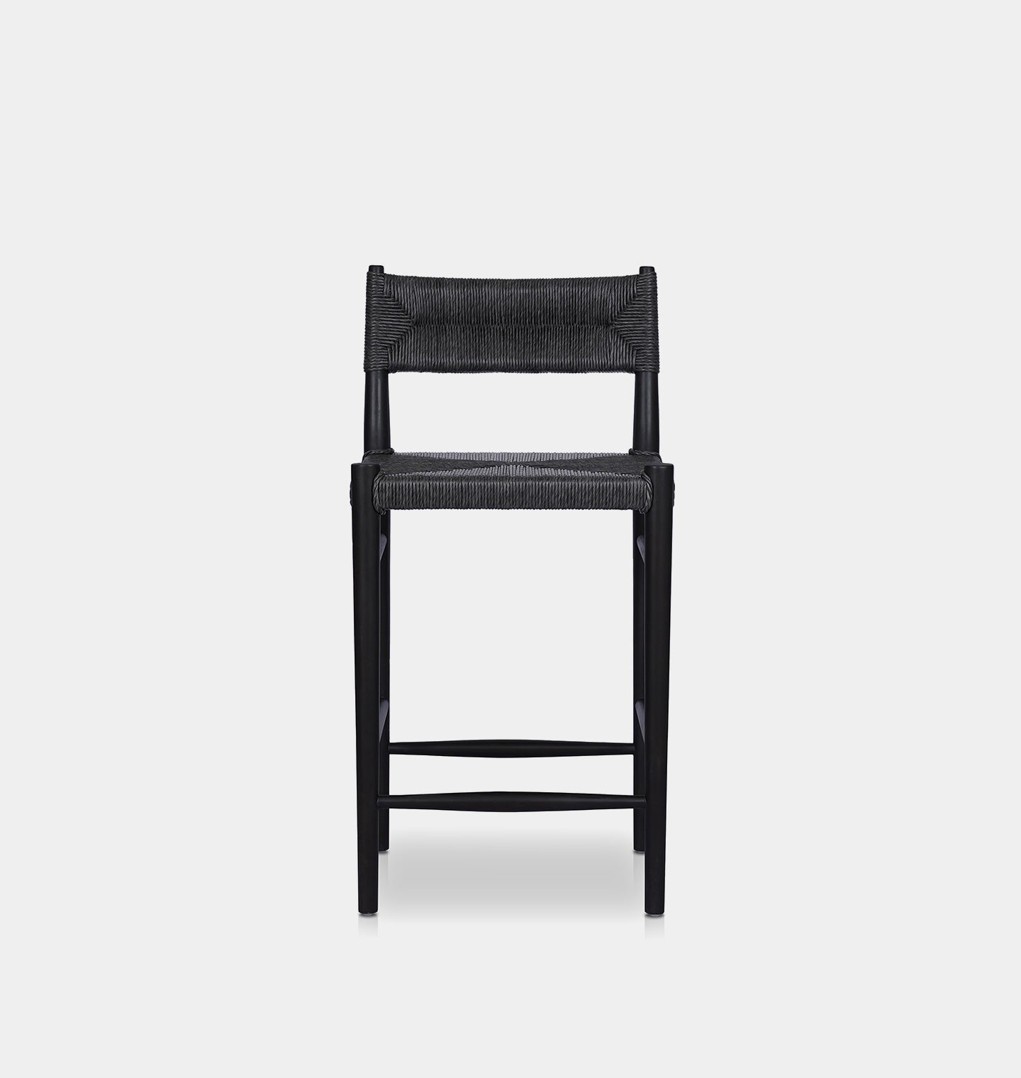 Grove Outdoor Counter Stool Black Teak