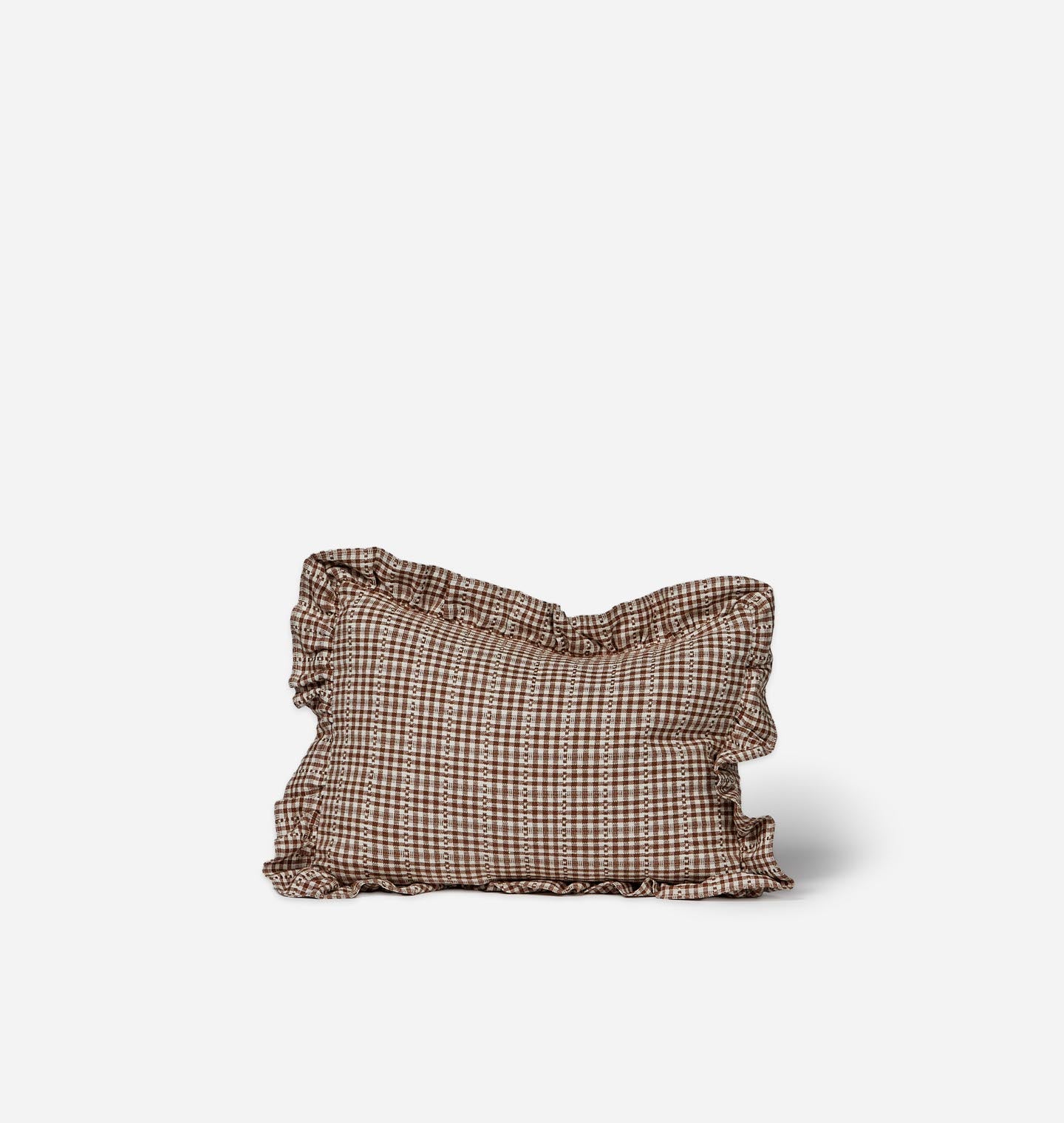 Soho Checkered Ruffle Pillow - Thumbnail 3
