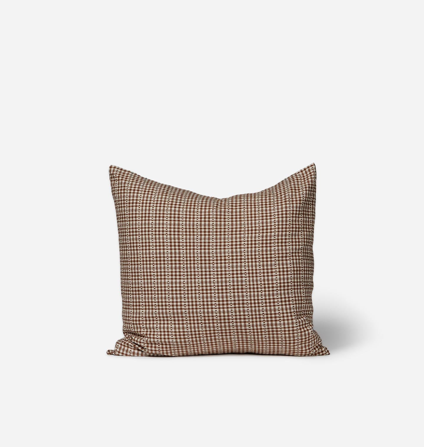 Soho Checkered Ruffle Pillow