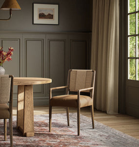 Shoppe Amber Interiors Haxton Dining Armchair - Thumbnail 2