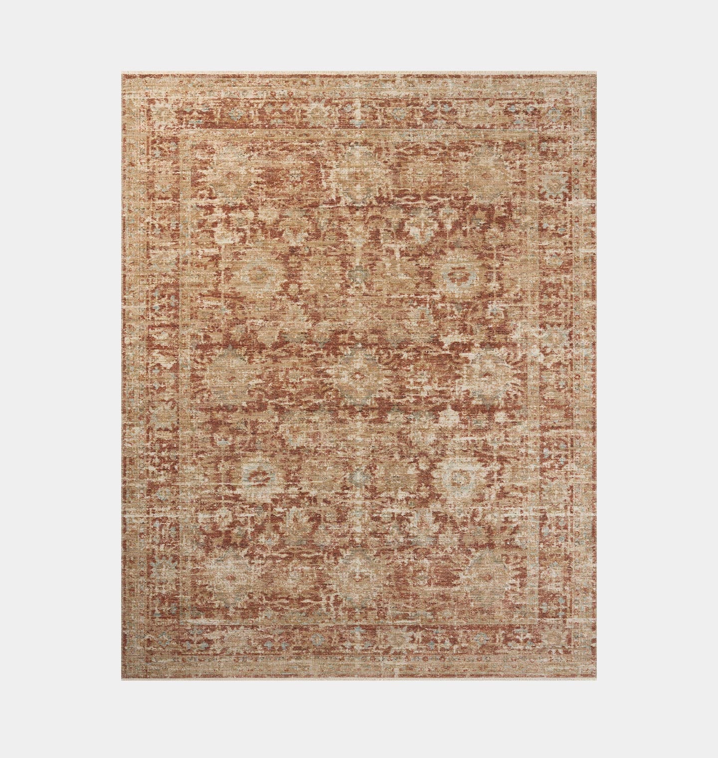 Heritage HER-03 Brick / Multi 2' x 3' Accent Rug | Shoppe Amber Interiors