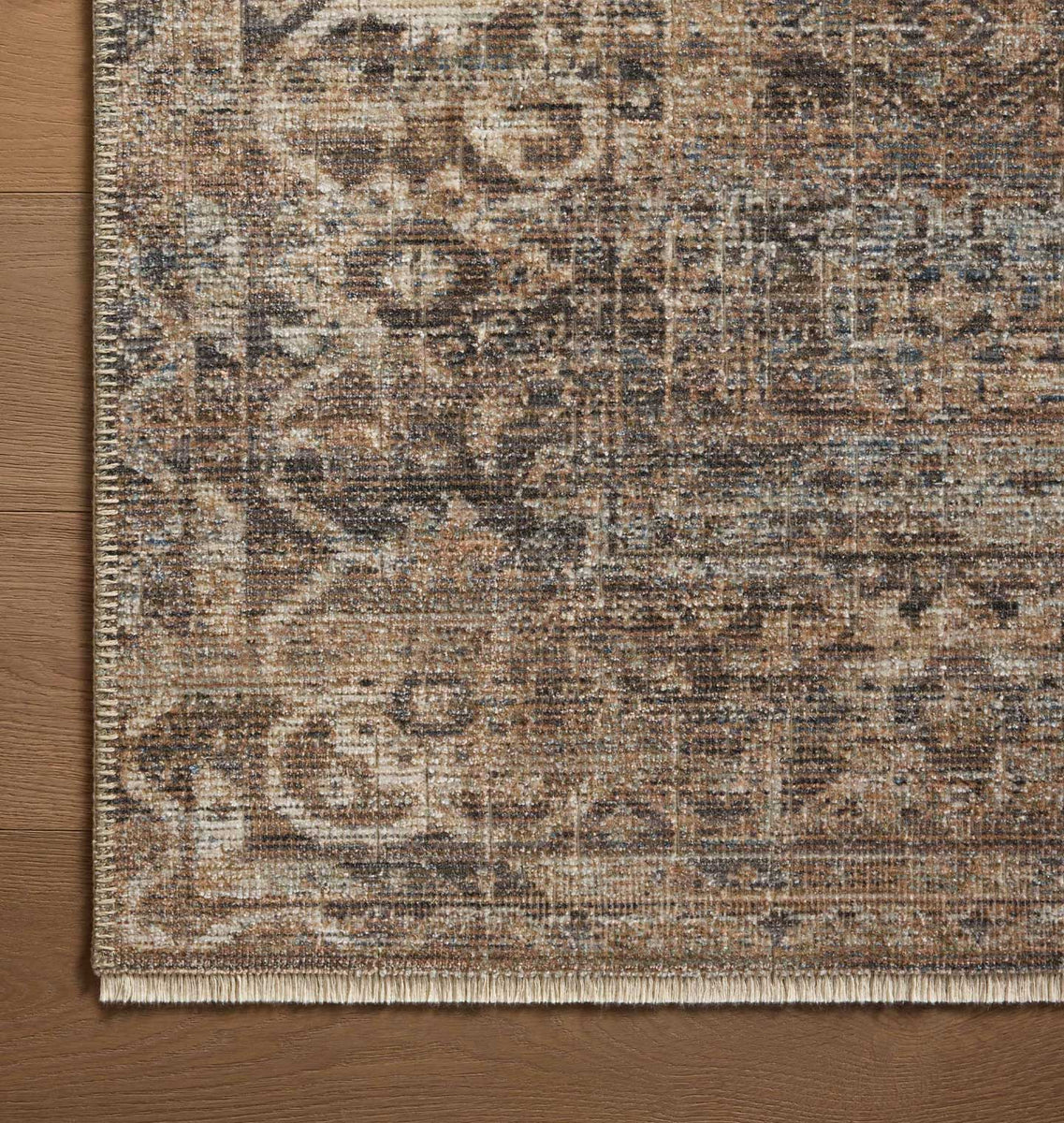 Heritage HER-07 Mocha / Denim Area Rug | Shoppe Amber Interiors