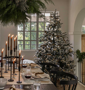 Faux Fir Tree Snow 7.5'