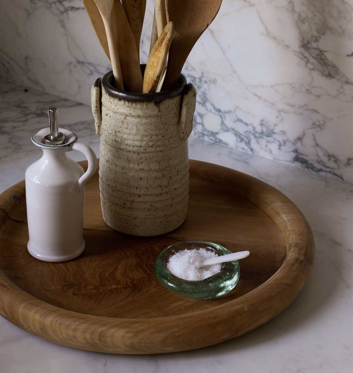 La Riccia Recycled Glass Salt Dish - Thumbnail 4