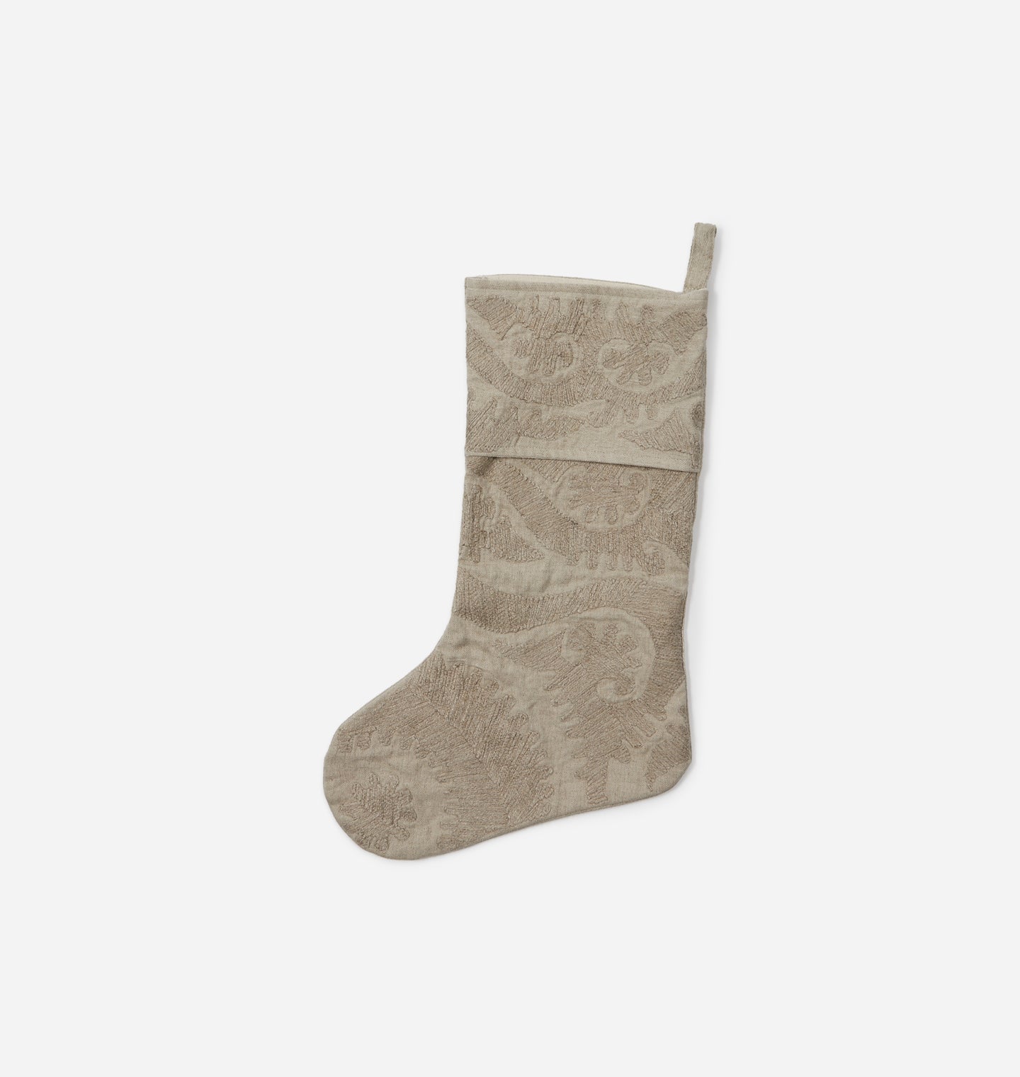 Noelle Linen Stocking Natural