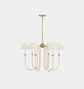 Ingela Chandelier Antique Brass