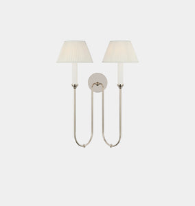 Ingela Double Sconce Polished Nickel