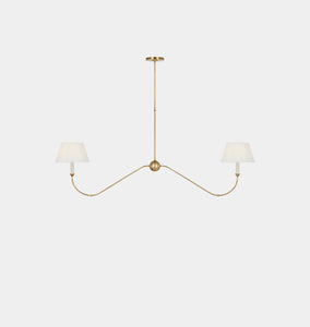 Ingela Linear Chandelier Antique Brass