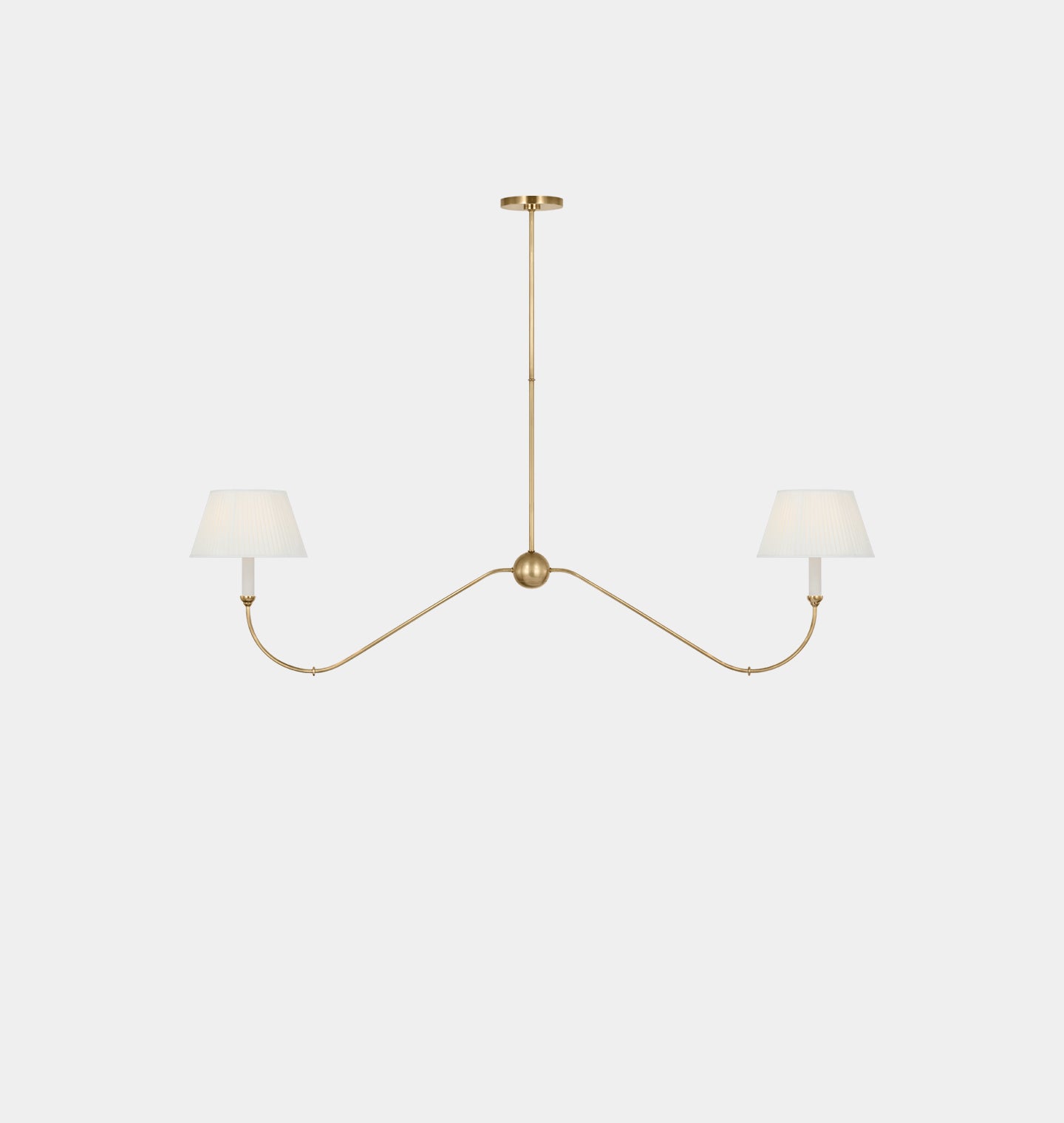 Ingela Linear Chandelier Antique Brass