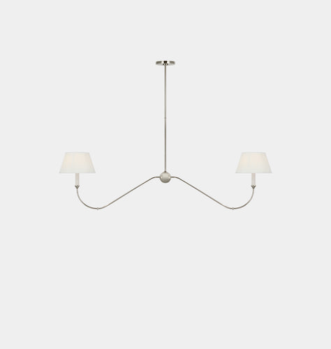 Ingela Linear Chandelier Polished Nickel 