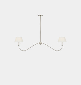 Ingela Linear Chandelier Polished Nickel 