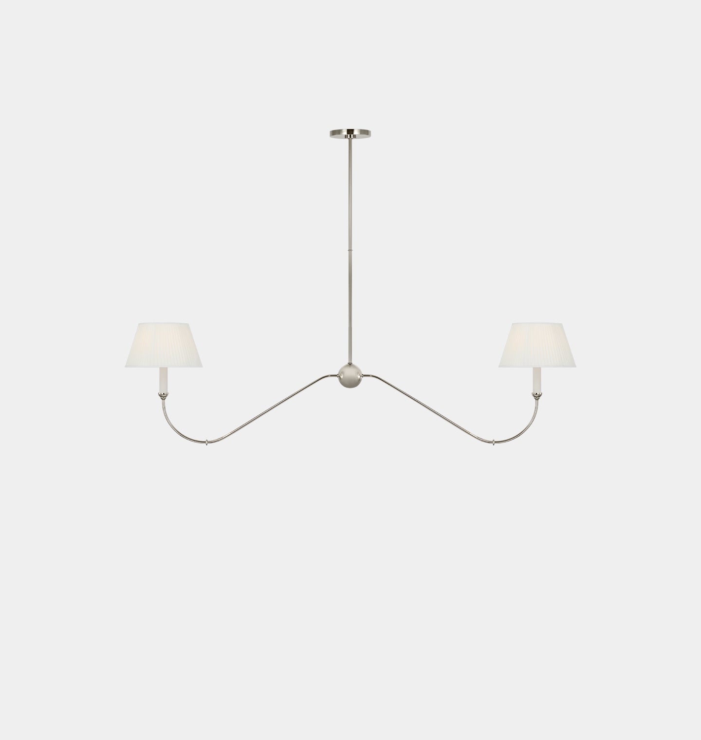 Ingela Linear Chandelier Polished Nickel 