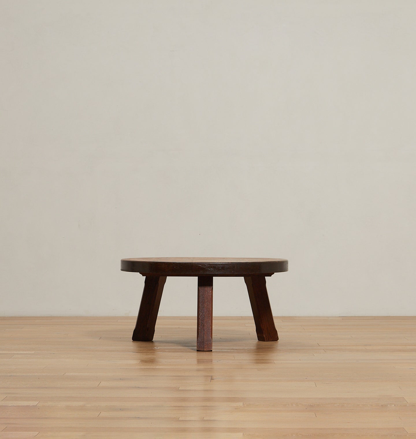Vintage Brutalist Mid-Century Oak Coffee Table