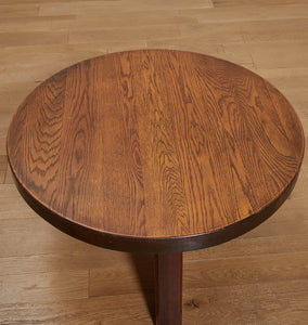 Vintage Brutalist Mid-Century Oak Coffee Table