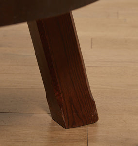 Vintage Brutalist Mid-Century Oak Coffee Table