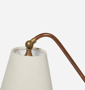 Vintage Copper and Brass Adjustable Mid-Century Table Lamps S/2