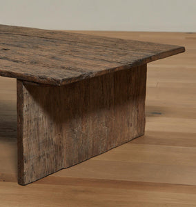 Antique Wabi-Sabi Style Wooden Coffee Table